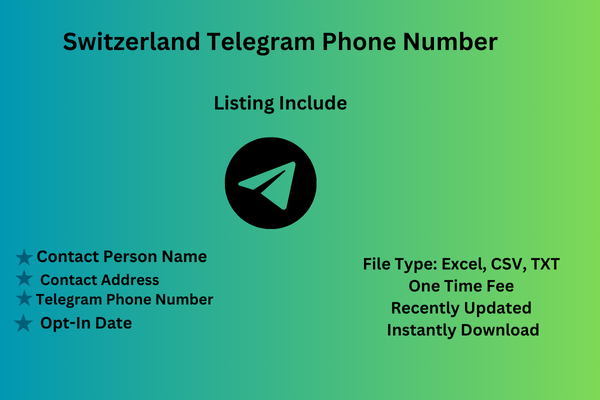 Switzerland Telegram Phone Number