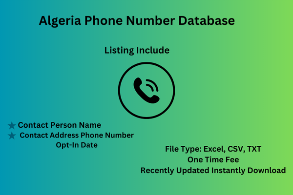 Algeria Phone Number Database