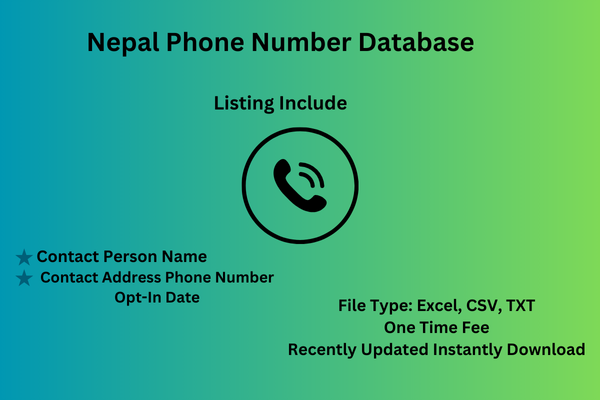 Nepal Phone Number Database