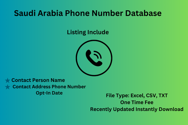 Saudi Arabia Phone Number Database